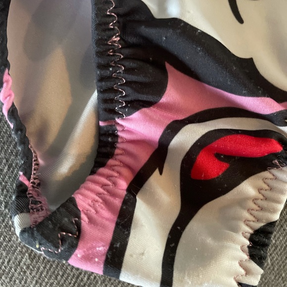 Custom Mickey Gymnastics Suit and Scrunchie sz .4 - Picture 3 of 4